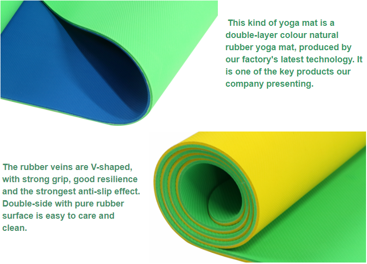 printed pu yoga mat