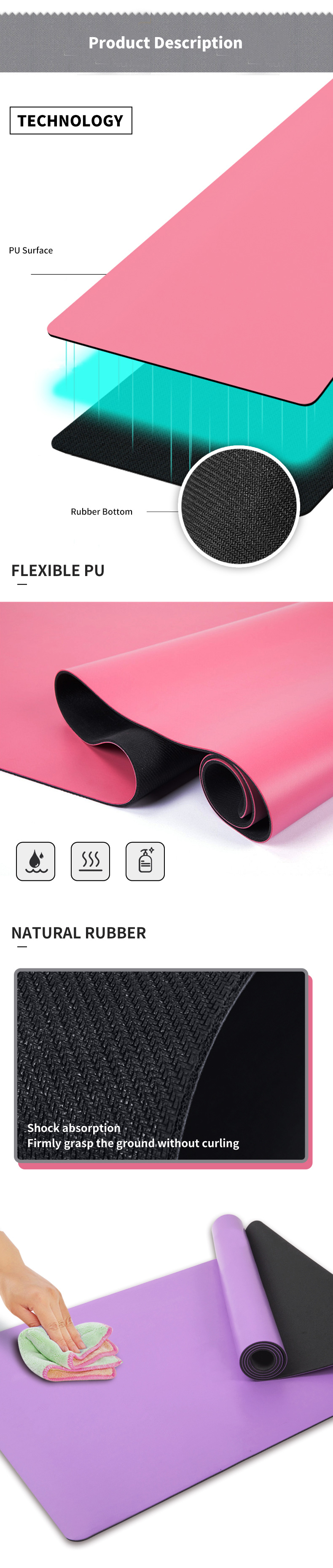 pu yoga mat supplier